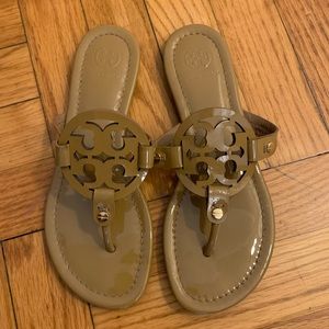 Tory Burch Tan Flat Sandals Size 6